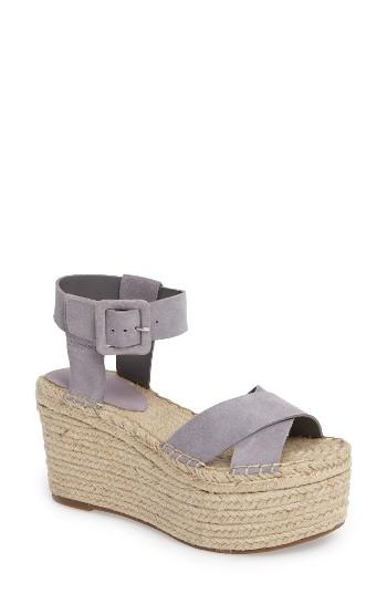 Women's Marc Fisher Ltd 'randall' Platform Wedge M - Blue