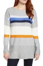 Women's Caslon Abstract Stripe Sweater, Size - Grey