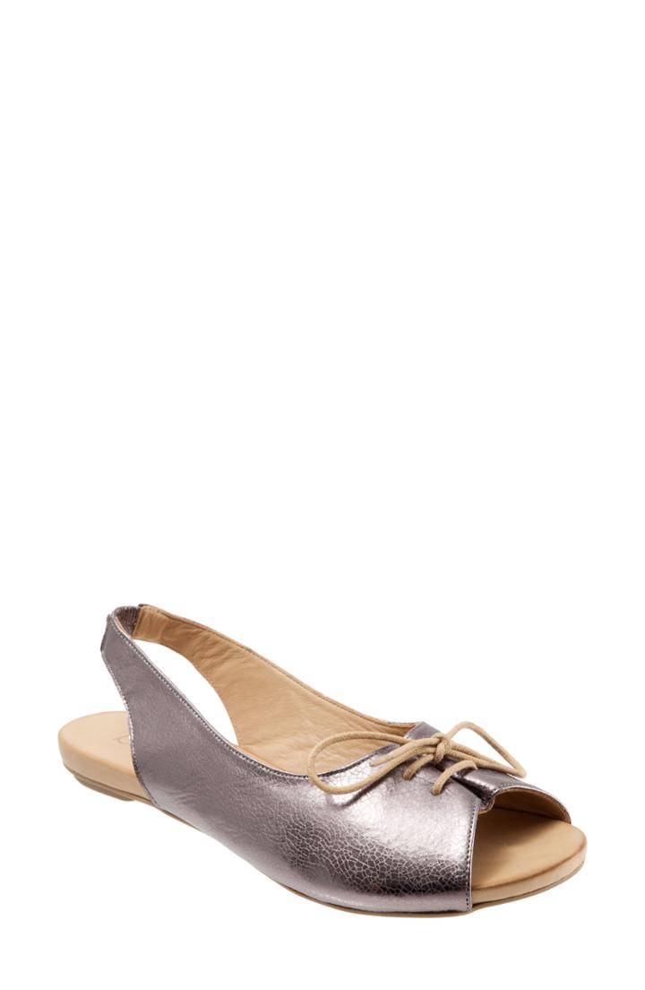 Women's Bueno Keely Slingback Tie Sandal .5-11us / 42eu - Metallic