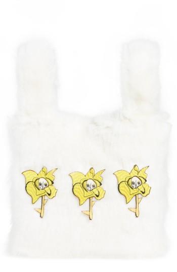Shrimps Jasmine Large Faux Fur Tote -