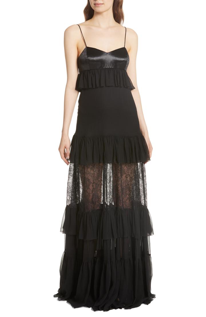 Women's Caroline Constas Maris Lace Panel Gown