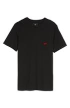 Men's Vans Everyday Embroidered Pocket T-shirt, Size - Black