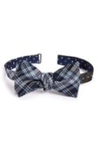 Men's The Tie Bar Mini Skull Reversible Silk Bow Tie, Size - Blue