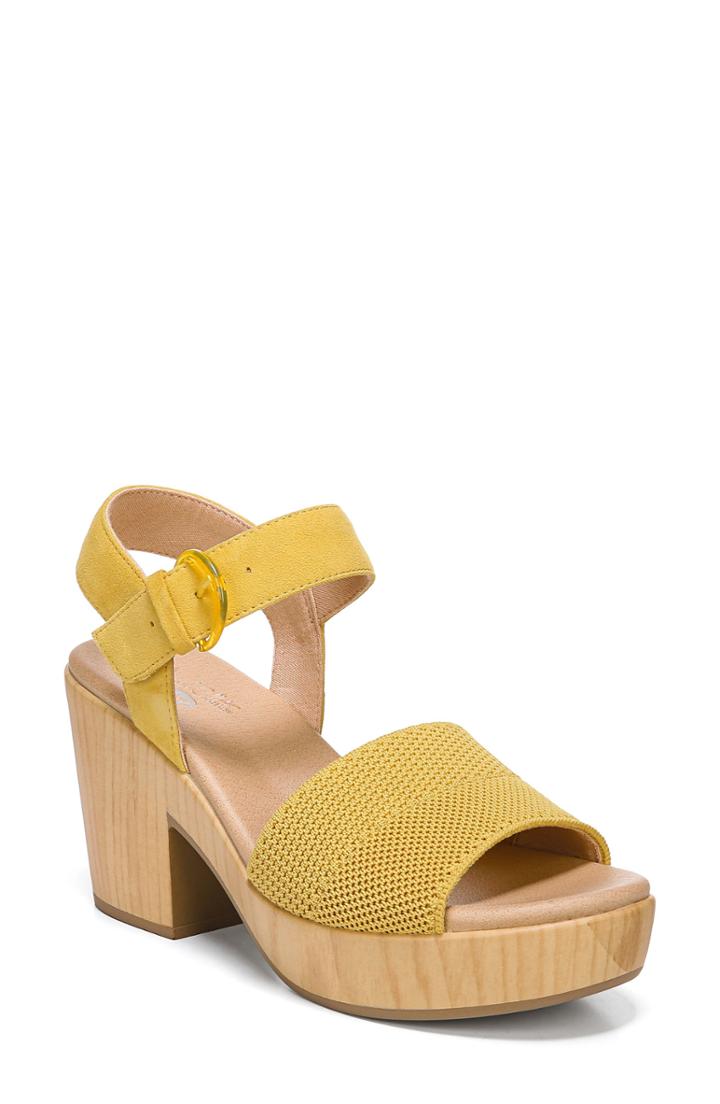 Women's Dr. Scholl's Brickell Platform Sandal M - Yellow
