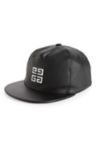 Men's Givenchy 4g Leather Ball Cap - Black