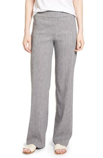 Women's Nic+zoe Here Or There Linen Blend Pants - Grey
