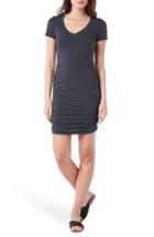 Women's Michael Stars Ruched V-neck Jersey Minidress