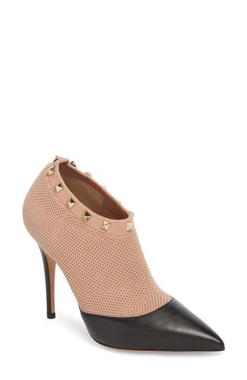 Women's Valentino Garavani Rockstud Sock Bootie Us / 35eu - Beige