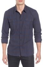 Men's Billy Reid Graham Standard Fit Check Sport Shirt, Size - Blue