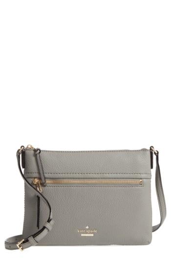 Kate Spade New York Jackson Street - Gabriele Leather Crossbody Bag - Grey