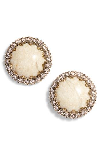 Women's Sorrelli Rhinestone Edge Stud Earrings