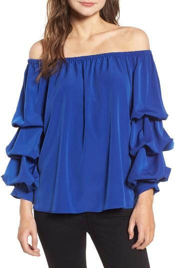 Women's Chelsea28 Off The Shoulder Top, Size - Blue