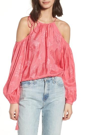 Women's Love Like Summer X Billabong Sweet Clouds Cold Shoulder Top - Pink