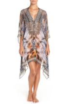 Women's Asa Kaftans 'capri' Short Kaftan, Size - Brown