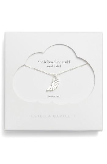 Women's Estella Bartlett She Believed She Could So She Did - Wings Pendant Necklace