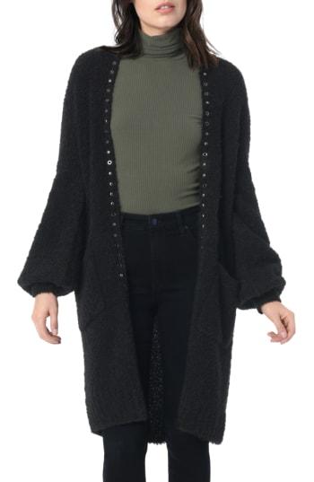 Women's Joe's Samantha Alpaca Blend Long Cardigan - Black
