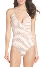 Women's Becca Color Code Wrap One-piece Swimsuit