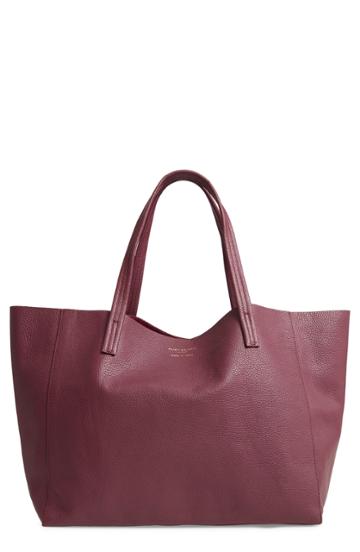 Kurt Geiger London Violet Leather Tote - Red