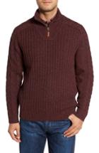 Men's Tommy Bahama Hamada Quarter Zip Sweater - Purple