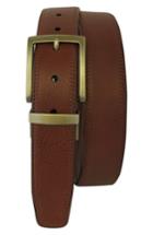 Men's Boconi Reversible Leather Belt - Cognac/ Tan