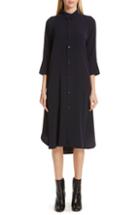 Women's Y's By Yohji Yamamoto U-long Shirtdress - Blue