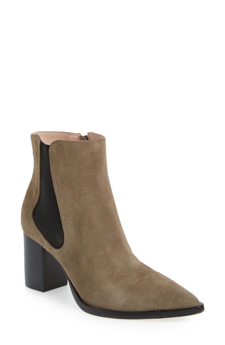 Women's James Chan Dakota Pointy Toe Bootie .5 M - Grey