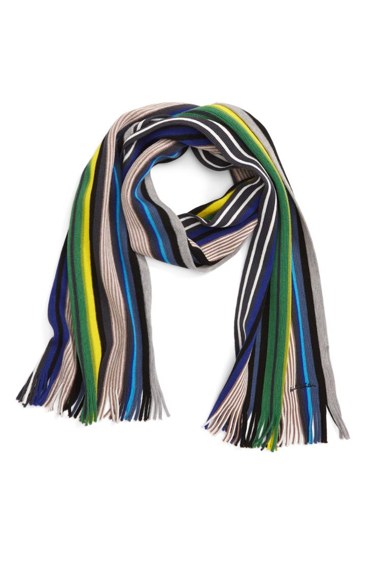 Men's Paul Smith Grande Stripe Wool Scarf