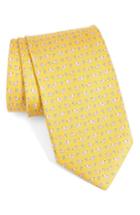 Men's Salvatore Ferragamo Dogs & Butterflies Silk Tie, Size - Red