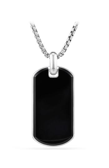 Men's David Yurman Exotic Black Onyx Stone Tag