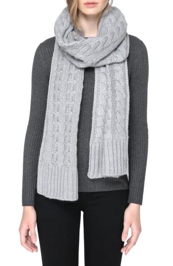 Women's Soia & Kyo Cable Knit Scarf, Size - Grey