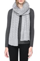 Women's Soia & Kyo Cable Knit Scarf, Size - Grey