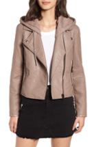 Women's Blanknyc Meant To Be Moto Jacket With Removable Hood, Size - Green