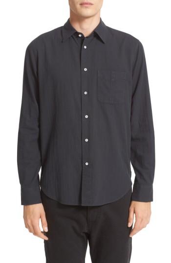 Men's Rag & Bone Standard Issue Solid Sport Shirt - Black