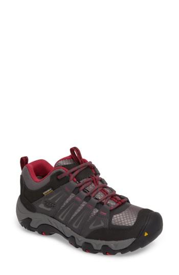 Women's Keen Oakridge Waterproof Hiking Shoe .5 M - Grey