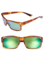 Men's Costa Del Mar Cut 60mm Polarized Sunglasses - Honey Tortoise/ Green Mirror
