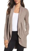 Women's Barefoot Dreams Cozychic Lite Circle Cardigan /x-large - Brown