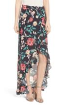 Women's Lovers + Friends Waves For Days Maxi Wrap Skirt - Black