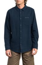 Men's Rvca Public Works Flannel Shirt - Blue