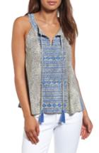 Women's Thml Embroidered Print Top - White