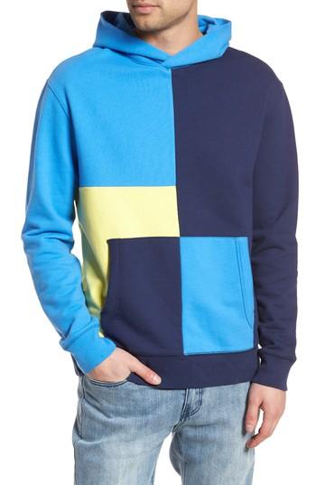 Men's The Rail Colorblock Hoodie Sweatshirt - Blue