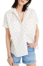 Women's Madewell Courier Sun Embroidered Shirt - White