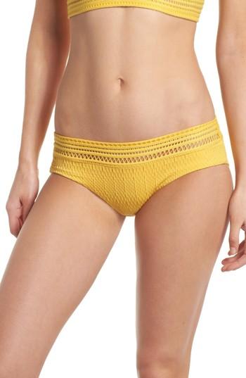 Women's Robin Piccone Perla Hipster Bikini Bottoms - Yellow