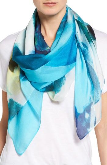 Women's Nordstrom Grande Dame Blossoms Silk Scarf