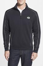Men's Cutter & Buck Green Bay Packers - Edge Drytec Moisture Wicking Half Zip Pullover