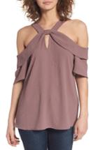 Women's Leith Ruffle Off The Shoulder Top - Purple