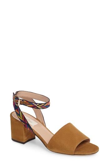 Women's Valentino Chevron Block Heel Sandal