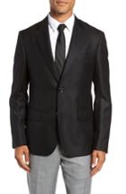 Men's Nordstrom Signature Trim Fit Loro Piana Cashmere Blazer S - Black
