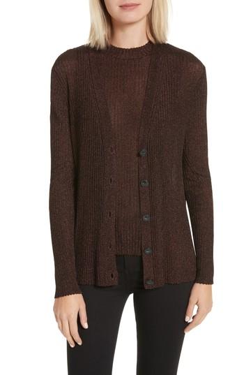 Women's Rag & Bone Halsey Metallic Cardigan - Metallic