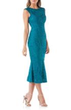 Women's Js Collections Soutache Mesh Dress - Blue/green