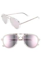 Women's Seafolly Byron Bay 54mm Aviator Sunglasses - Clear